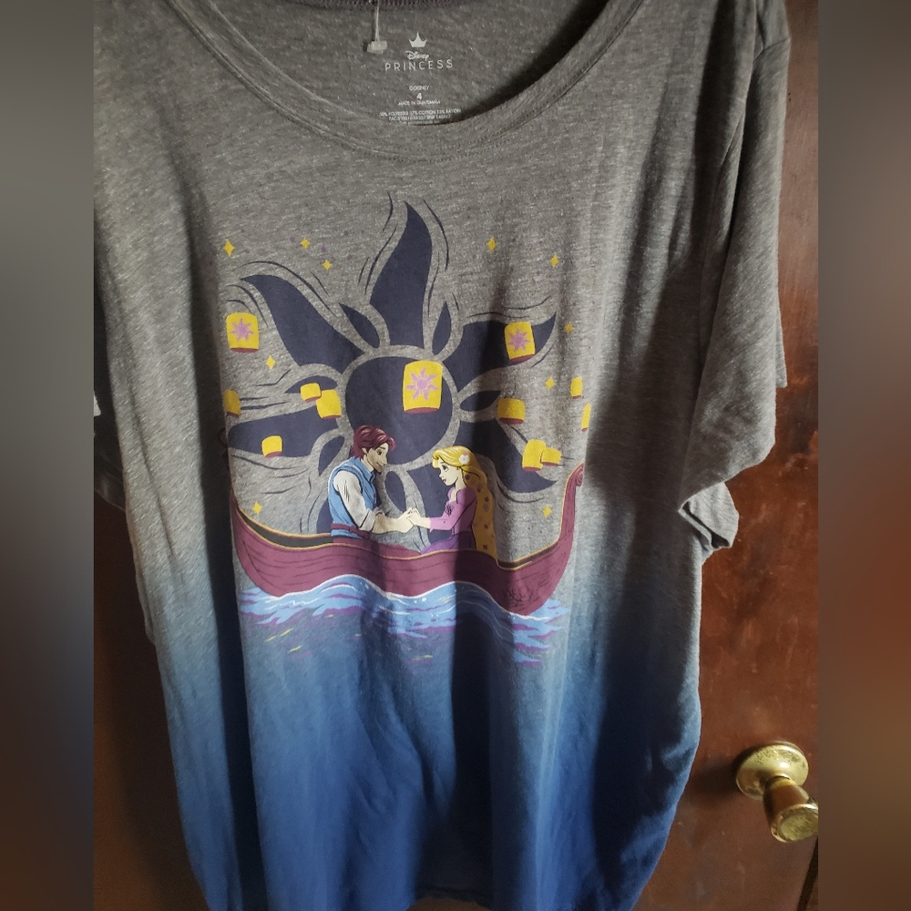 DISNEY TANGLED TOP - TRIBLEND JERSEY RAPUNZEL AND FLYNN DIP DYE